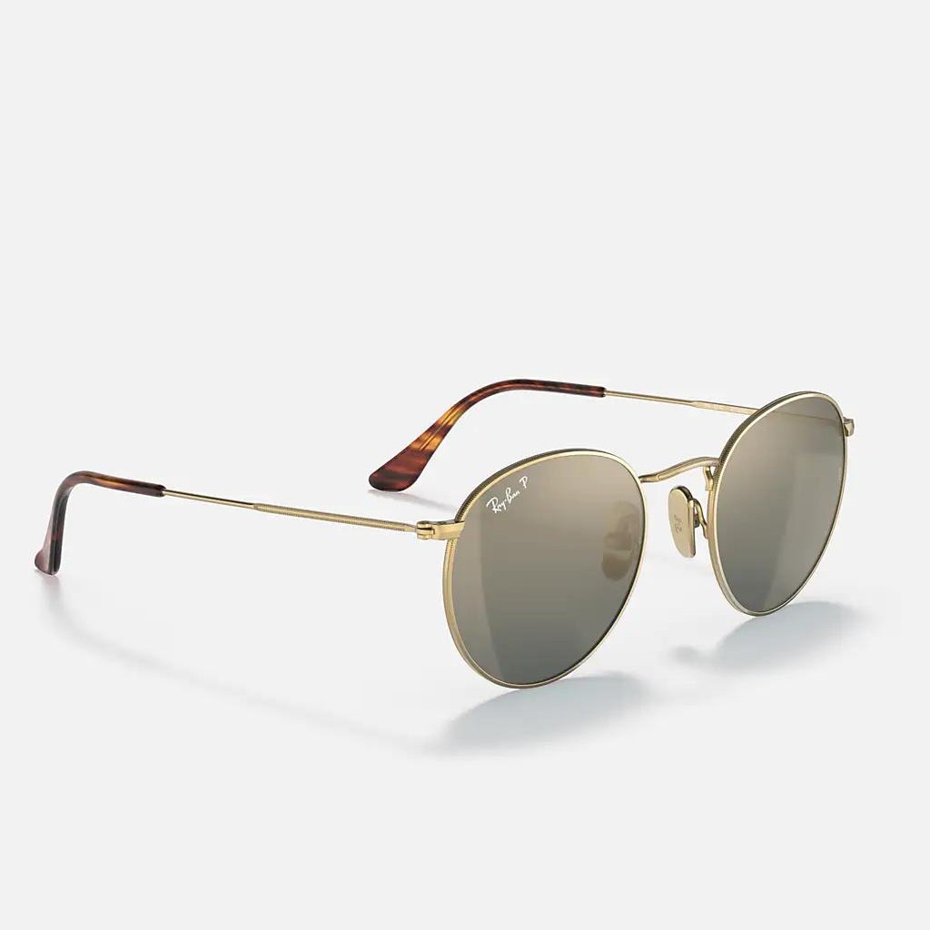 Kính Ray-Ban Round Titanium Vàng Xanh Dương