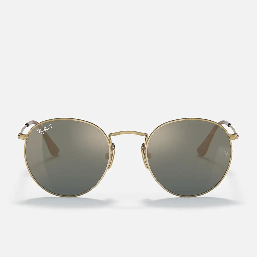 Kính Ray-Ban Round Titanium Vàng Xanh Dương