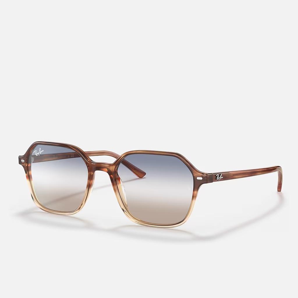 Kính Ray-Ban John Bi-Gradient Nâu Đậm Xanh Dương