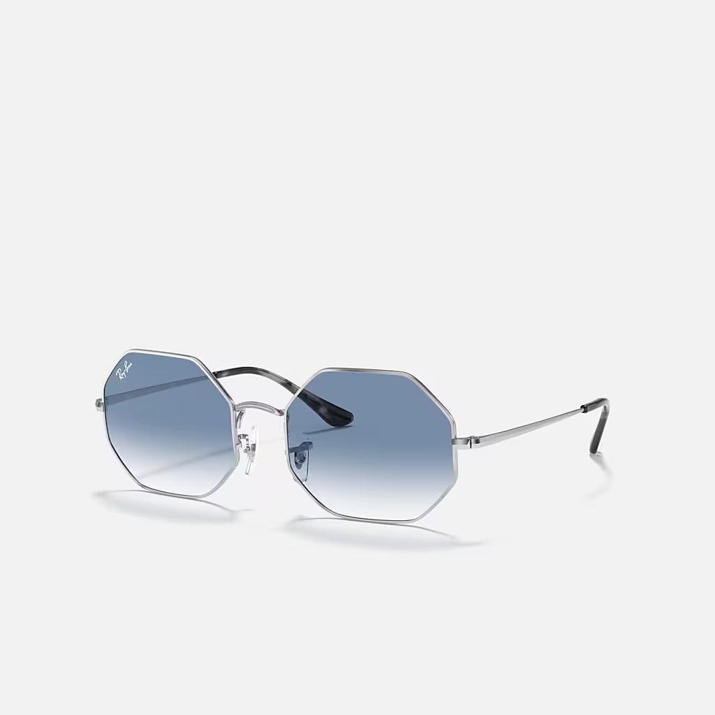 Kính Ray-Ban Octagon 1972 Bạc Xanh Dương