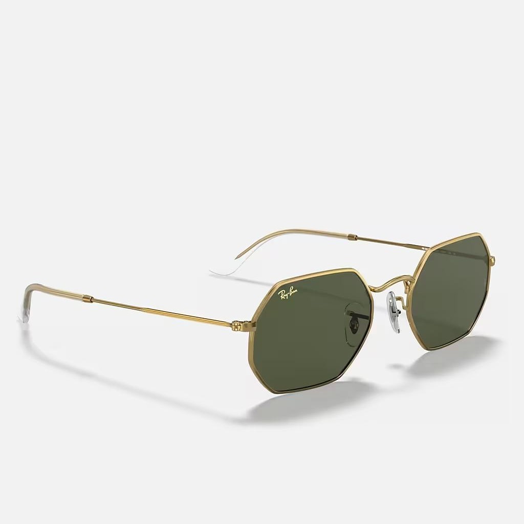 Kính Ray-Ban Octagonal Legend Gold Vàng Xanh Lá