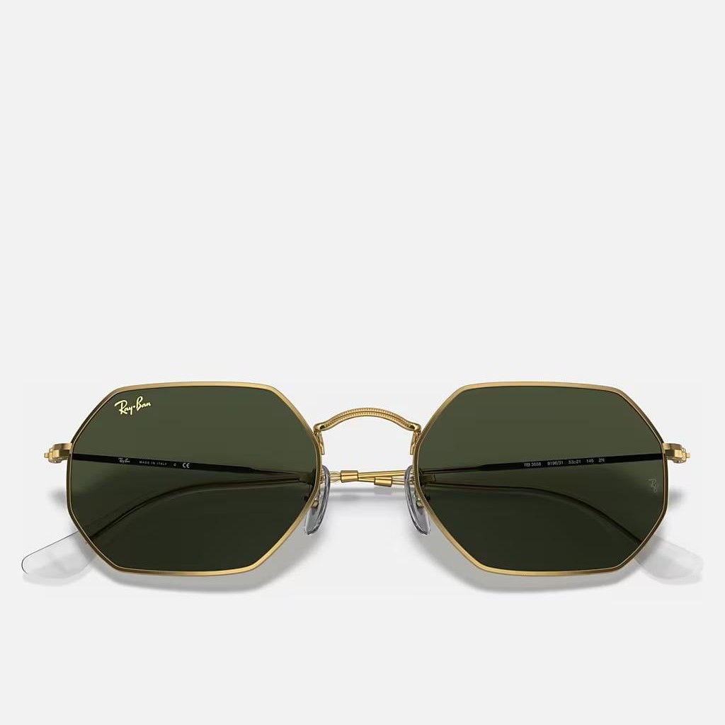 Kính Ray-Ban Octagonal Legend Gold Vàng Xanh Lá