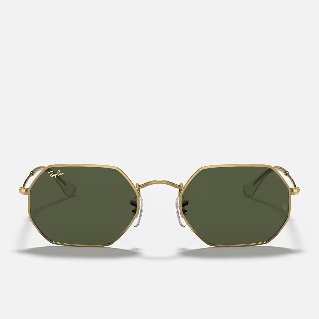 Kính Ray-Ban Octagonal Legend Gold Vàng Xanh Lá