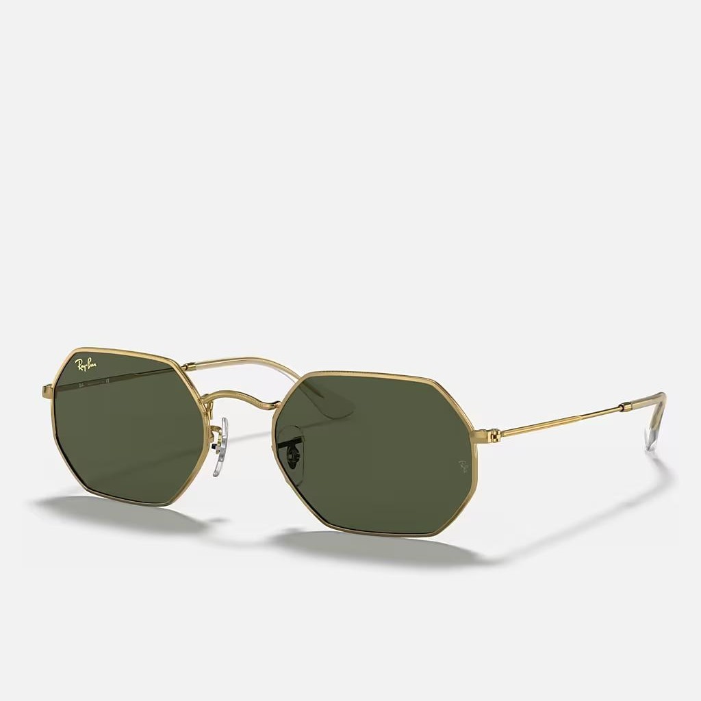 Kính Ray-Ban Octagonal Legend Gold Vàng Xanh Lá