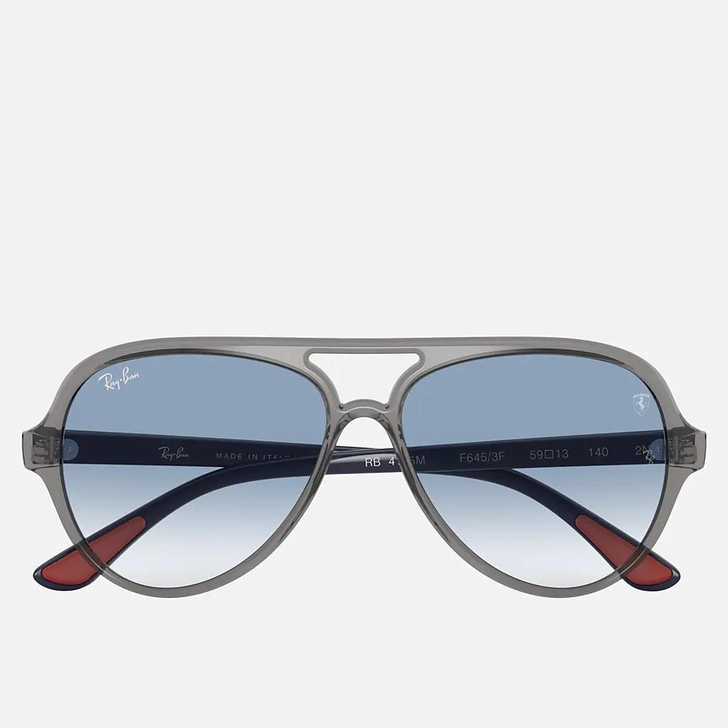 Kính Ray-Ban Rb4125M Scuderia Ferrari Collection Xám Xanh Dương Sáng