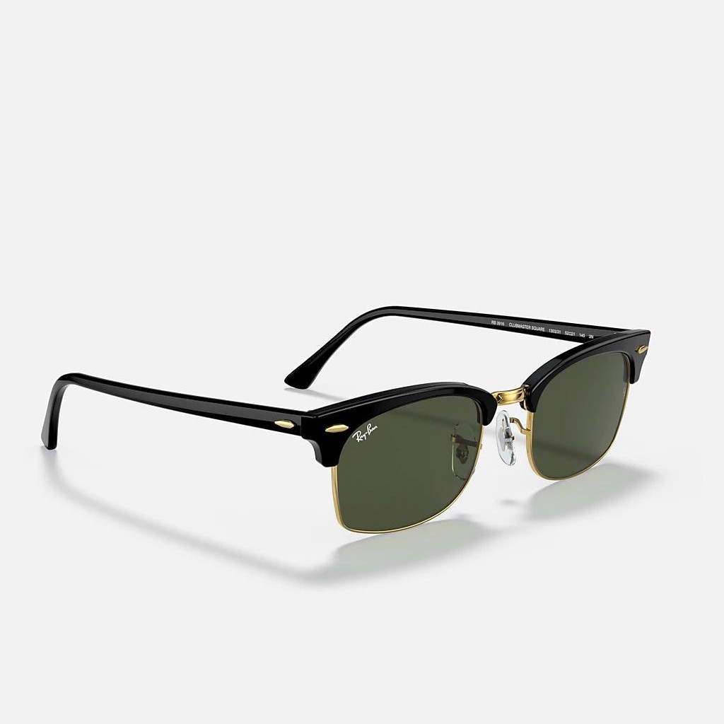 Kính Ray-Ban Clubmaster Square Legend Gold Đen Xanh Lá