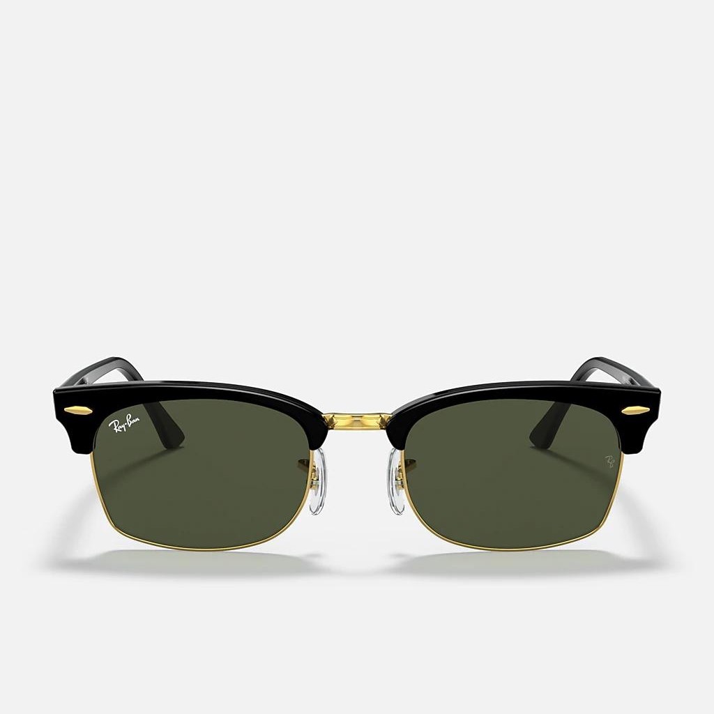 Kính Ray-Ban Clubmaster Square Legend Gold Đen Xanh Lá