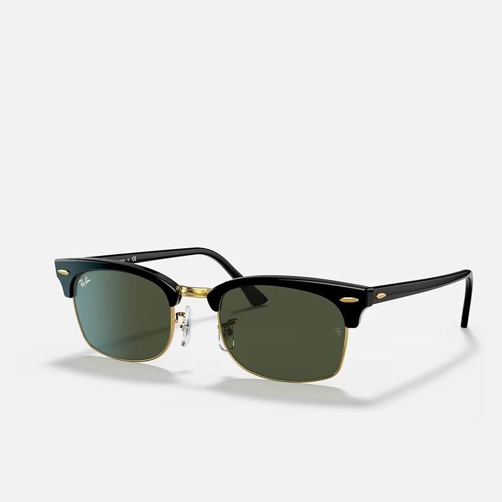 Kính Ray-Ban Clubmaster Square Legend Gold Đen Xanh Lá