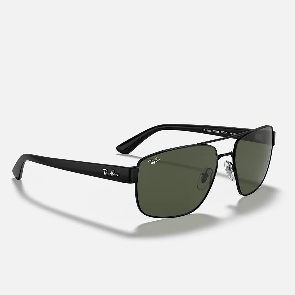 Kính Ray-Ban Rb3663 Đen Xanh Lá