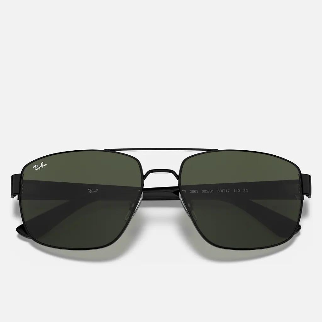 Kính Ray-Ban Rb3663 Đen Xanh Lá