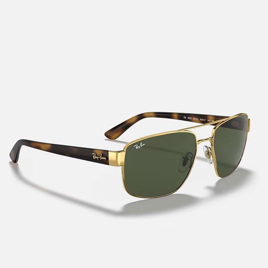 Kính Ray-Ban Rb3663 Vàng Xanh Lá