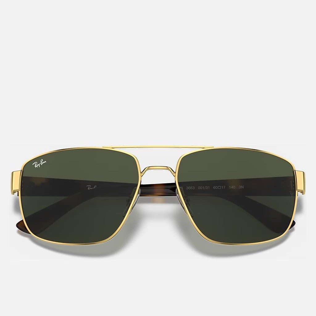 Kính Ray-Ban Rb3663 Vàng Xanh Lá