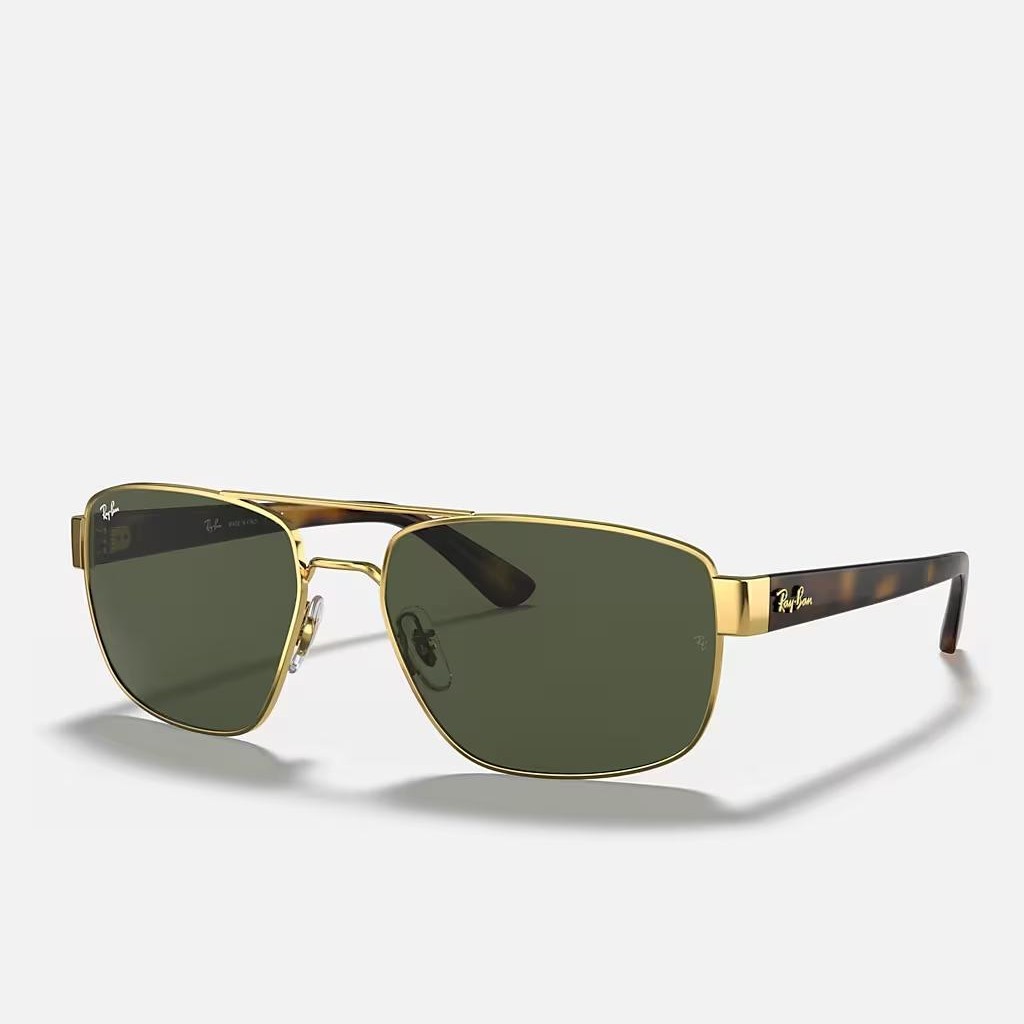 Kính Ray-Ban Rb3663 Vàng Xanh Lá