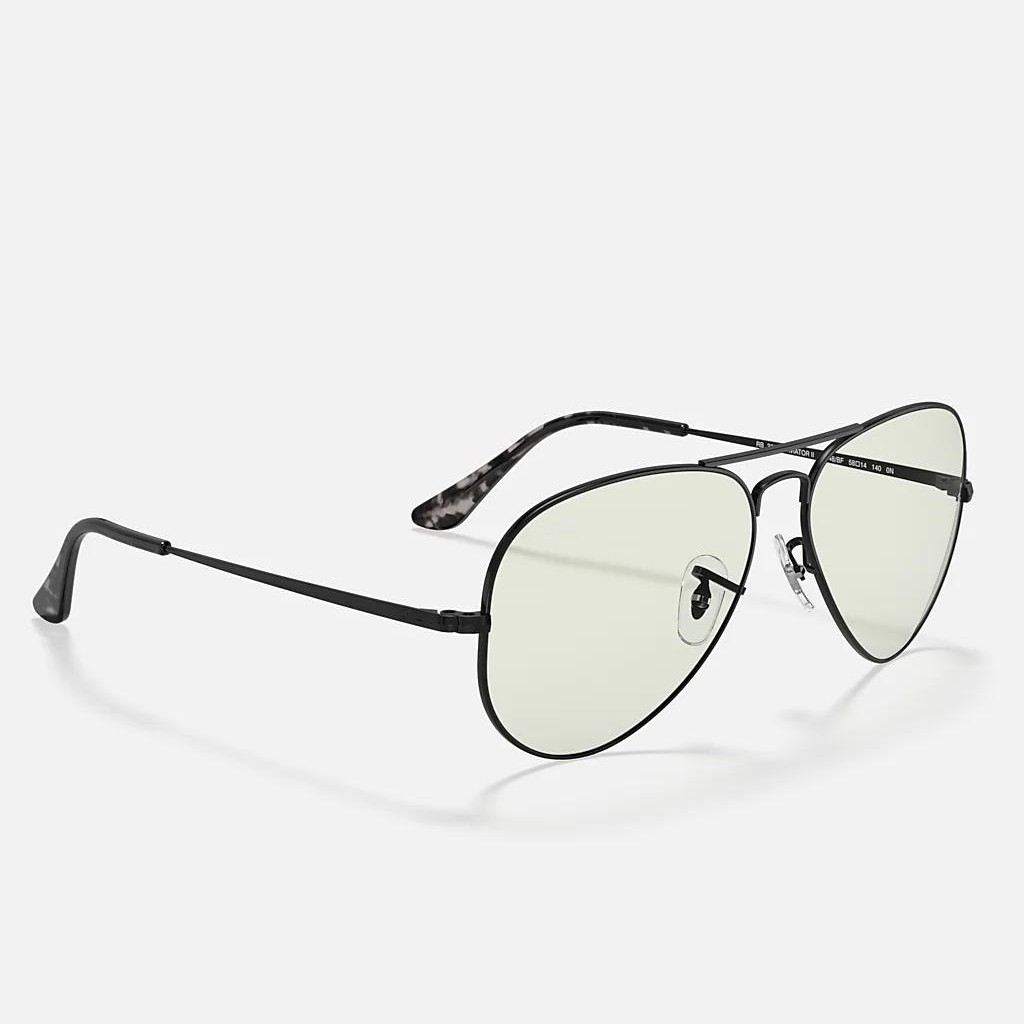 Kính Ray-Ban Rb3689 Blue-Light Clear Đen Trong