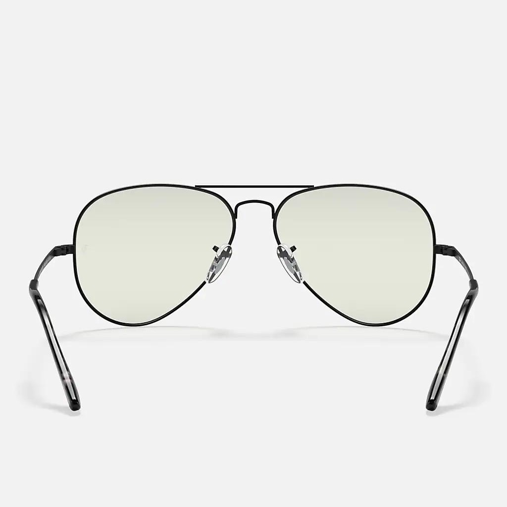 Kính Ray-Ban Rb3689 Blue-Light Clear Đen Trong