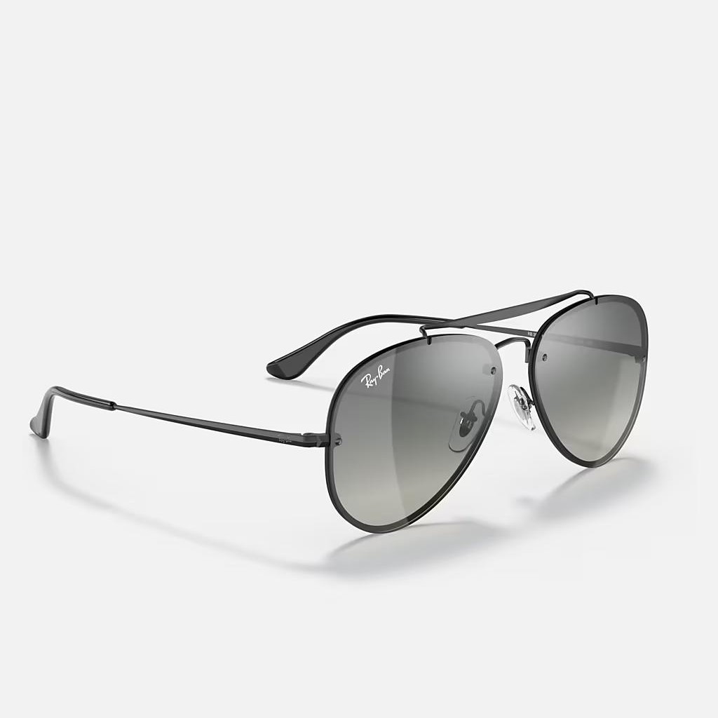 Kính Ray-Ban Blaze Aviator Đen Nhám Xám