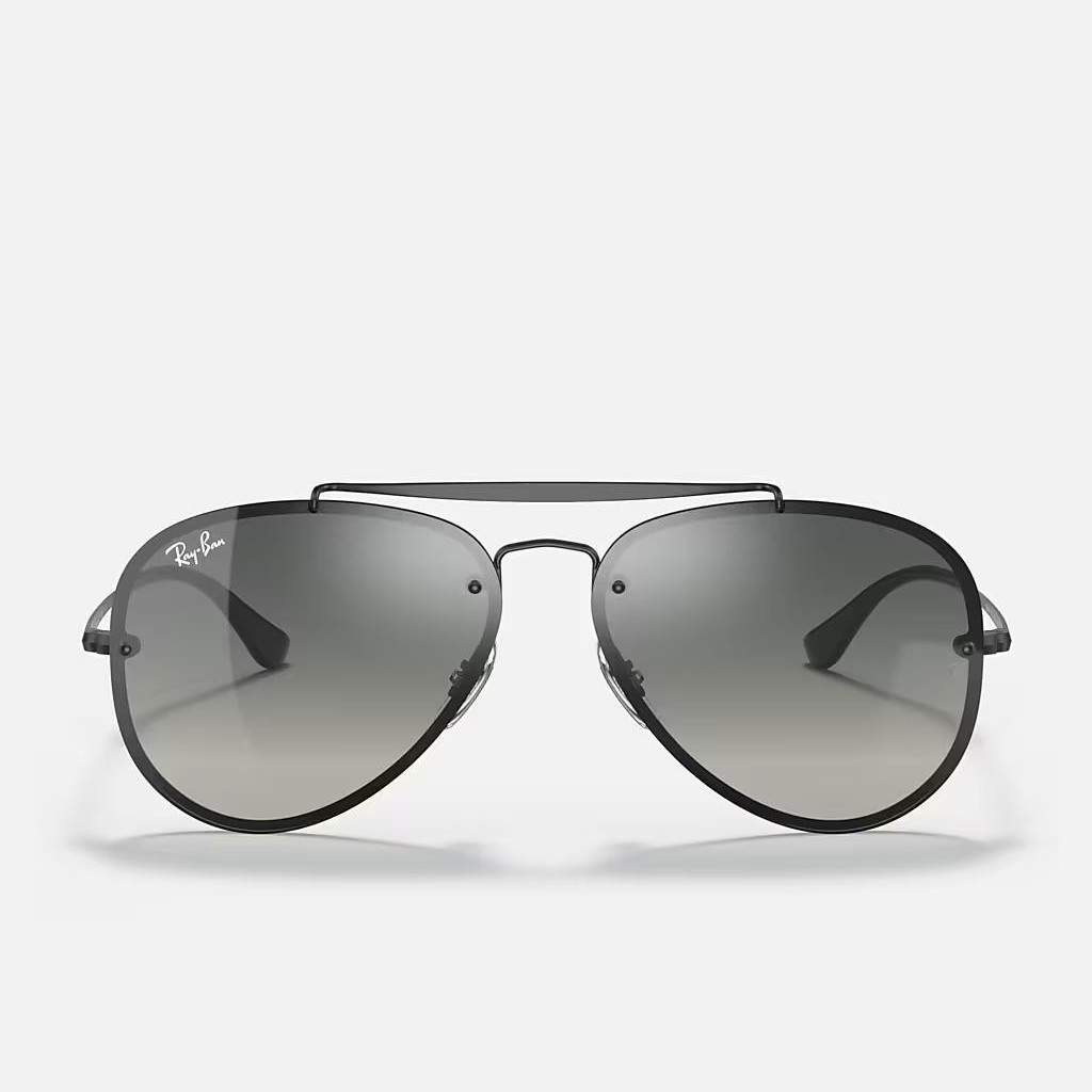 Kính Ray-Ban Blaze Aviator Đen Nhám Xám