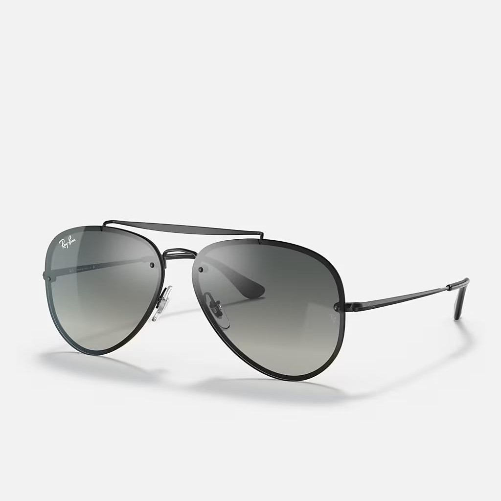 Kính Ray-Ban Blaze Aviator Đen Nhám Xám