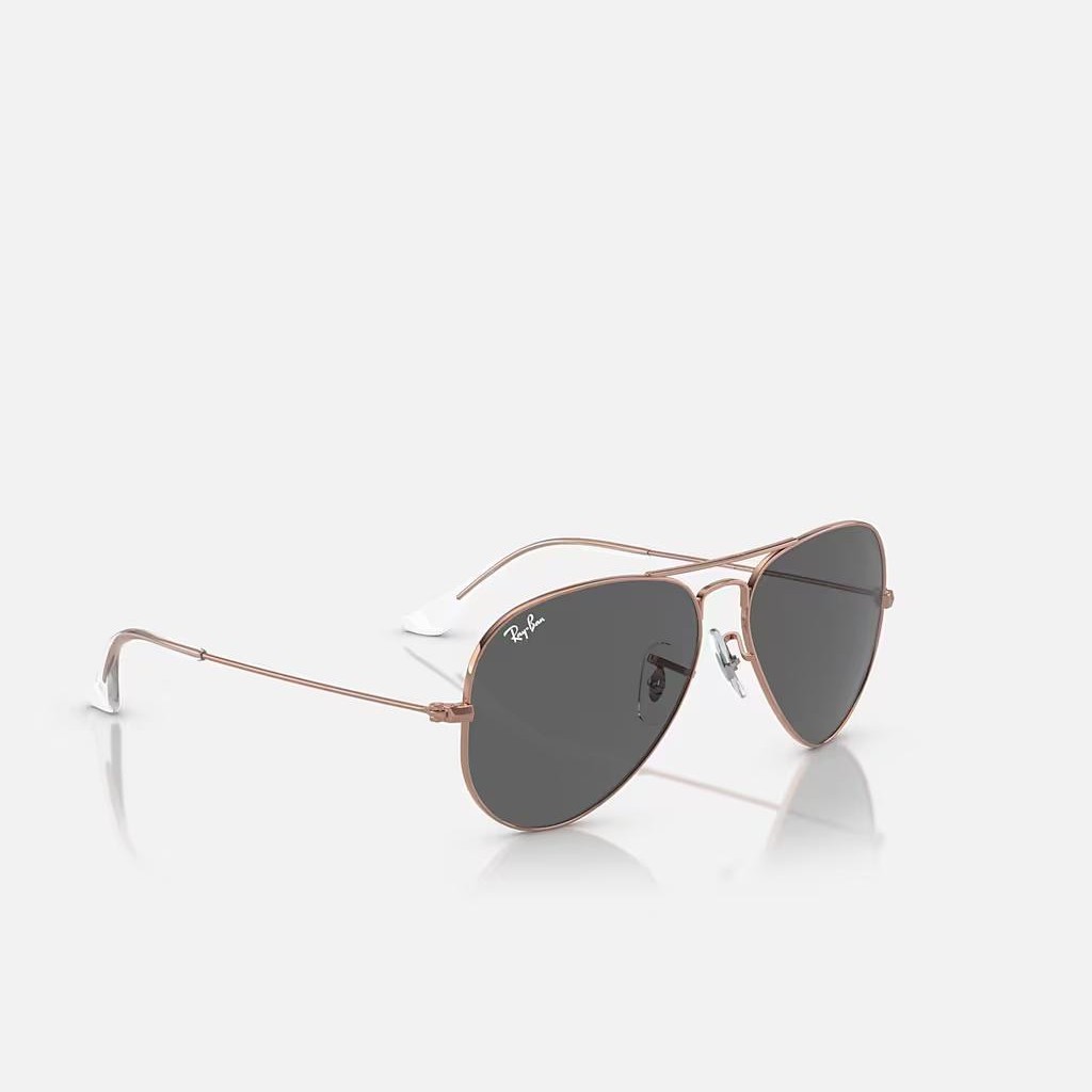 Kính Ray-Ban Aviator Rose Gold Hồng Xám