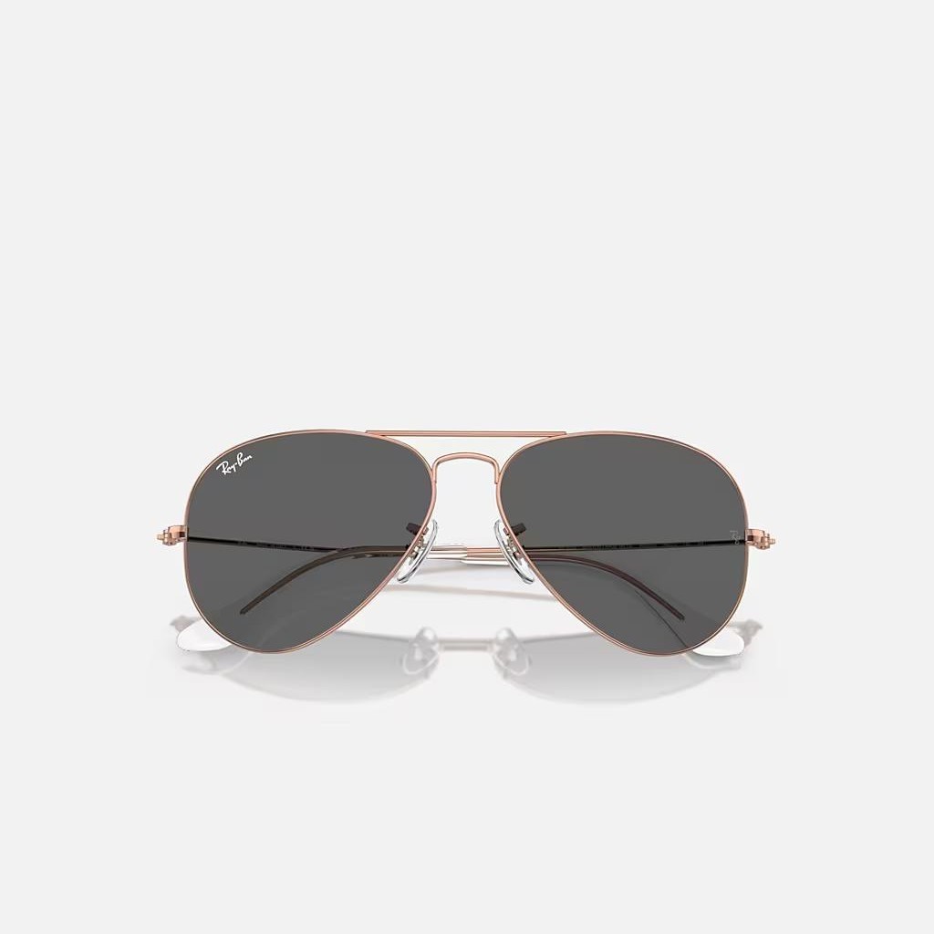 Kính Ray-Ban Aviator Rose Gold Hồng Xám