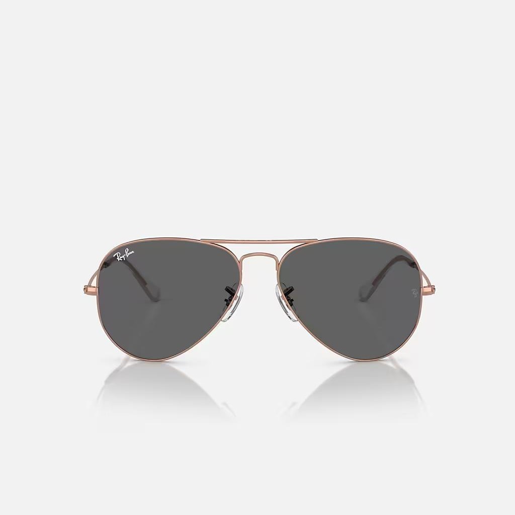 Kính Ray-Ban Aviator Rose Gold Hồng Xám