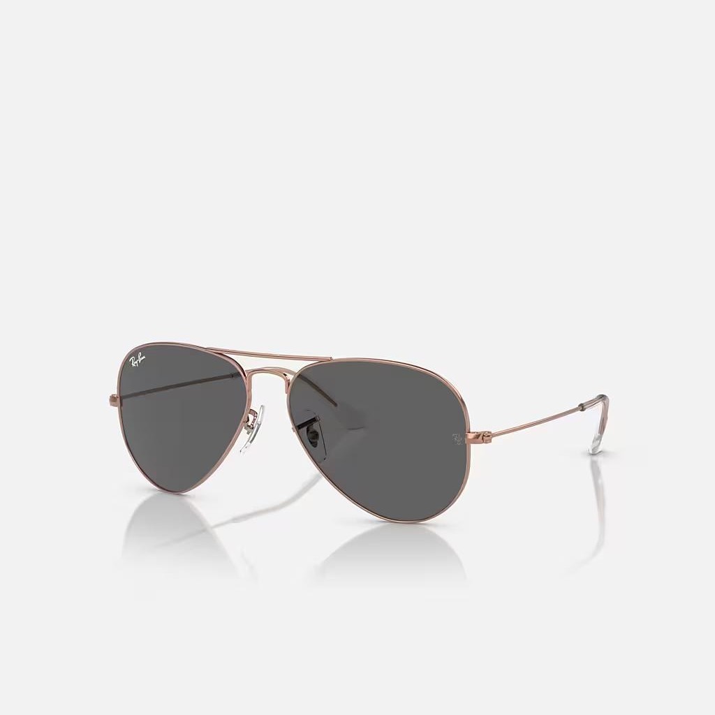 Kính Ray-Ban Aviator Rose Gold Hồng Xám