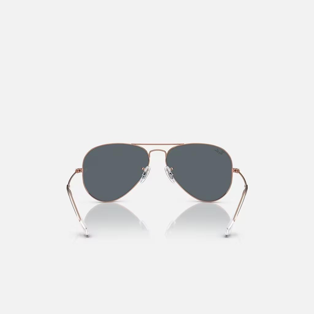 Kính Ray-Ban Aviator Rose Gold Hồng Xanh Dương