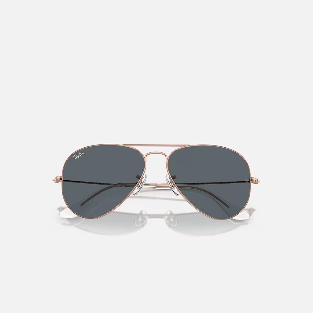 Kính Ray-Ban Aviator Rose Gold Hồng Xanh Dương