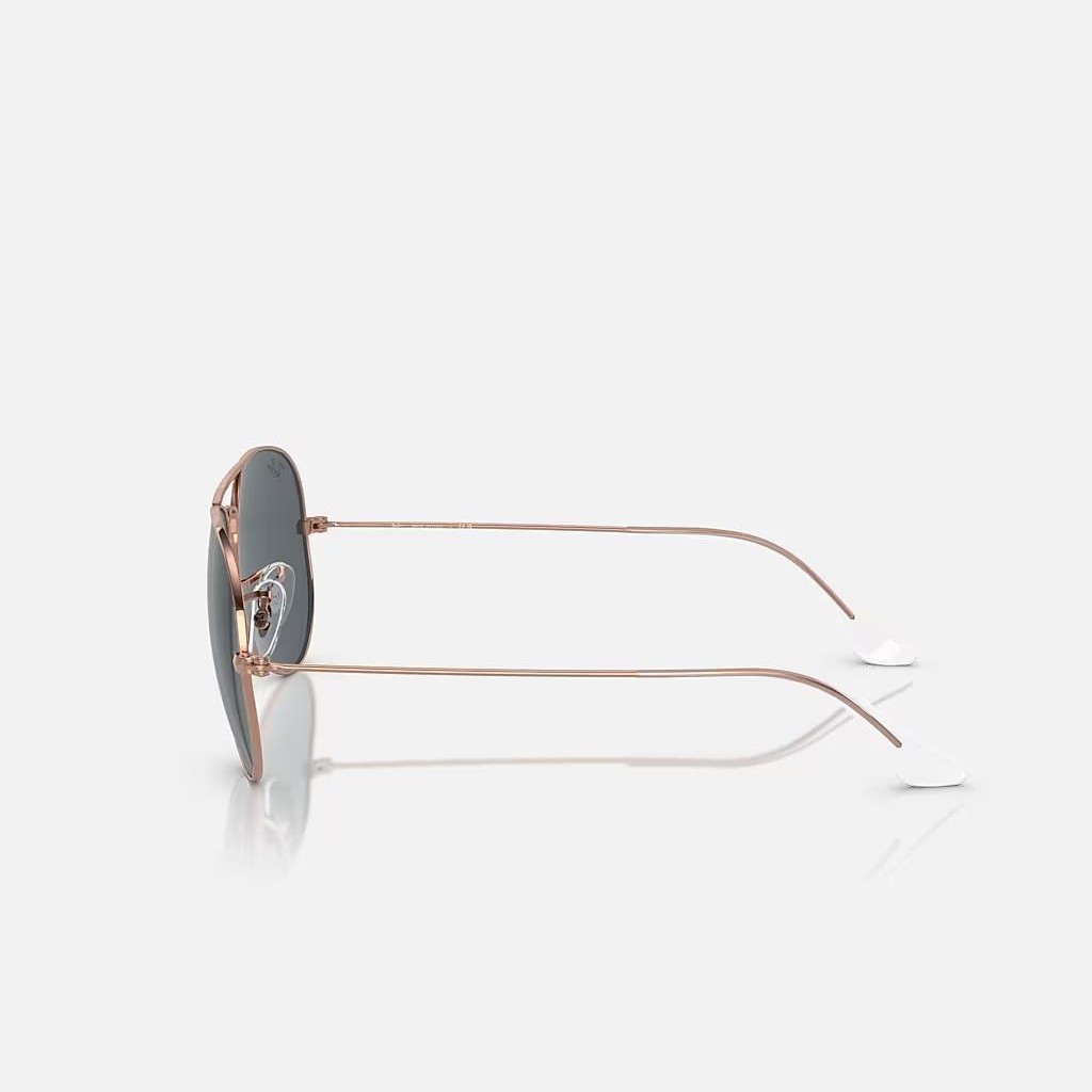 Kính Ray-Ban Aviator Rose Gold Hồng Xanh Dương