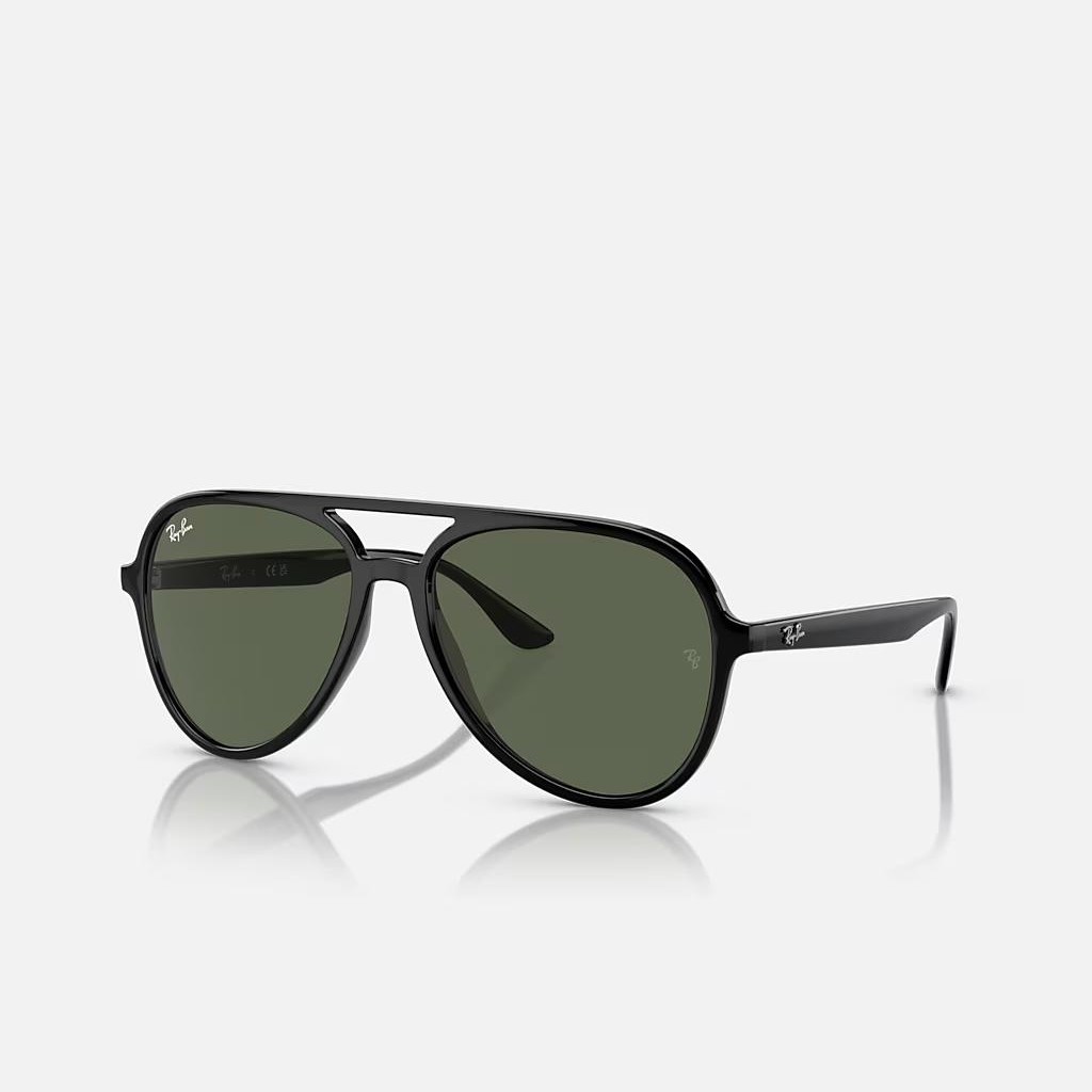 Kính Ray-Ban Rb4376 Đen Xanh Lá Đậm