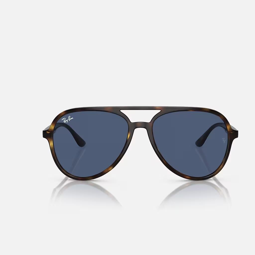 Kính Ray-Ban Rb4376 Nâu Xanh Dương Đậm