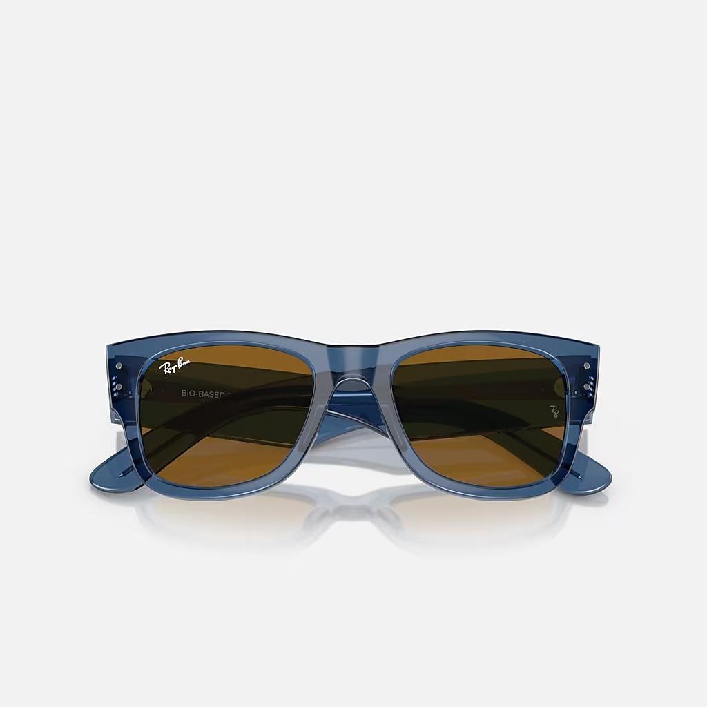 Kính Ray-Ban Mega Wayfarer Bio-Based Xanh Dương Nâu