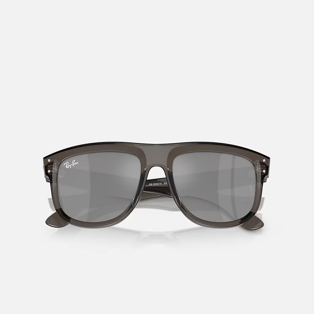 Kính Ray-Ban Boyfriend Reverse Xám Bạc