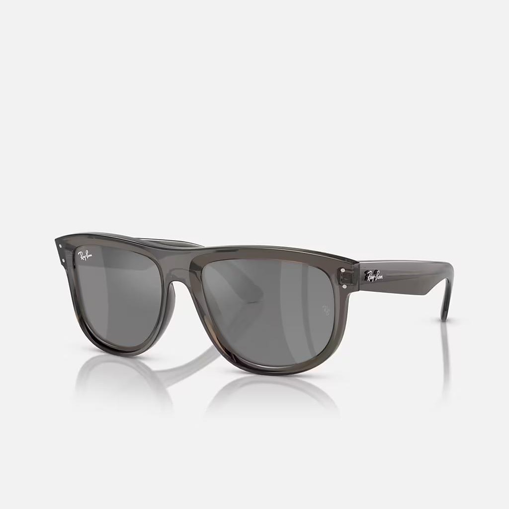 Kính Ray-Ban Boyfriend Reverse Xám Bạc