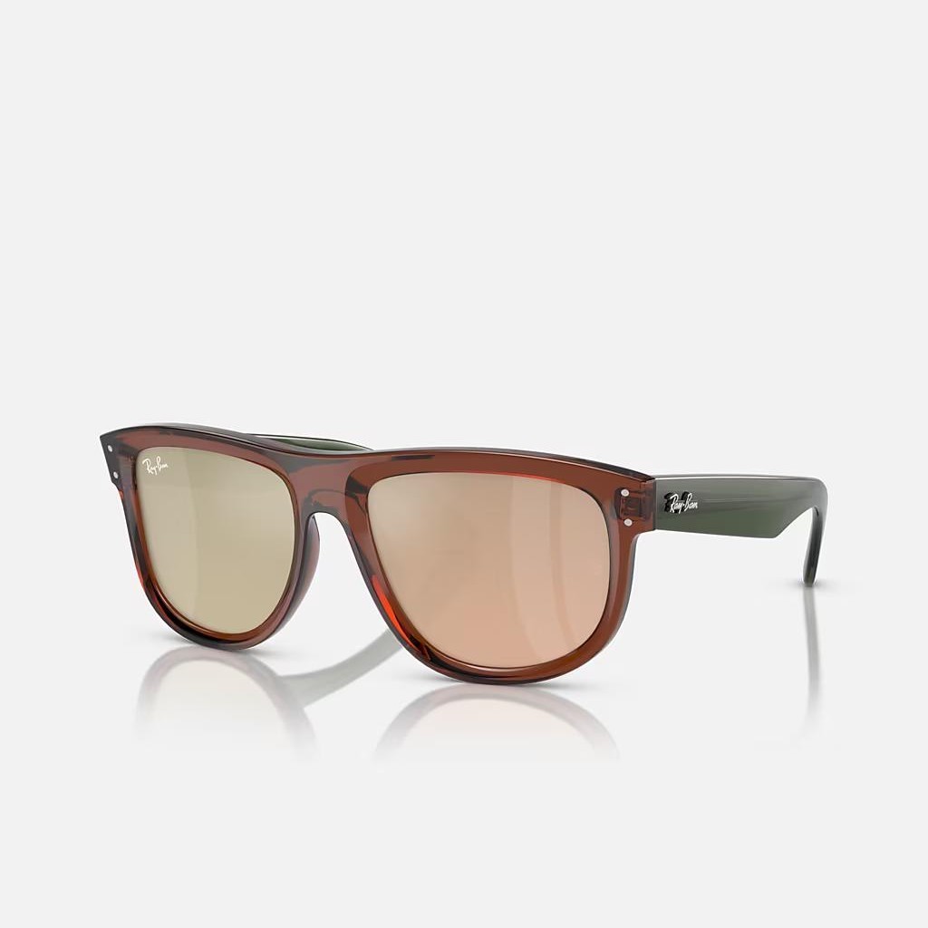 Kính Ray-Ban Boyfriend Reverse Nâu Nhạt