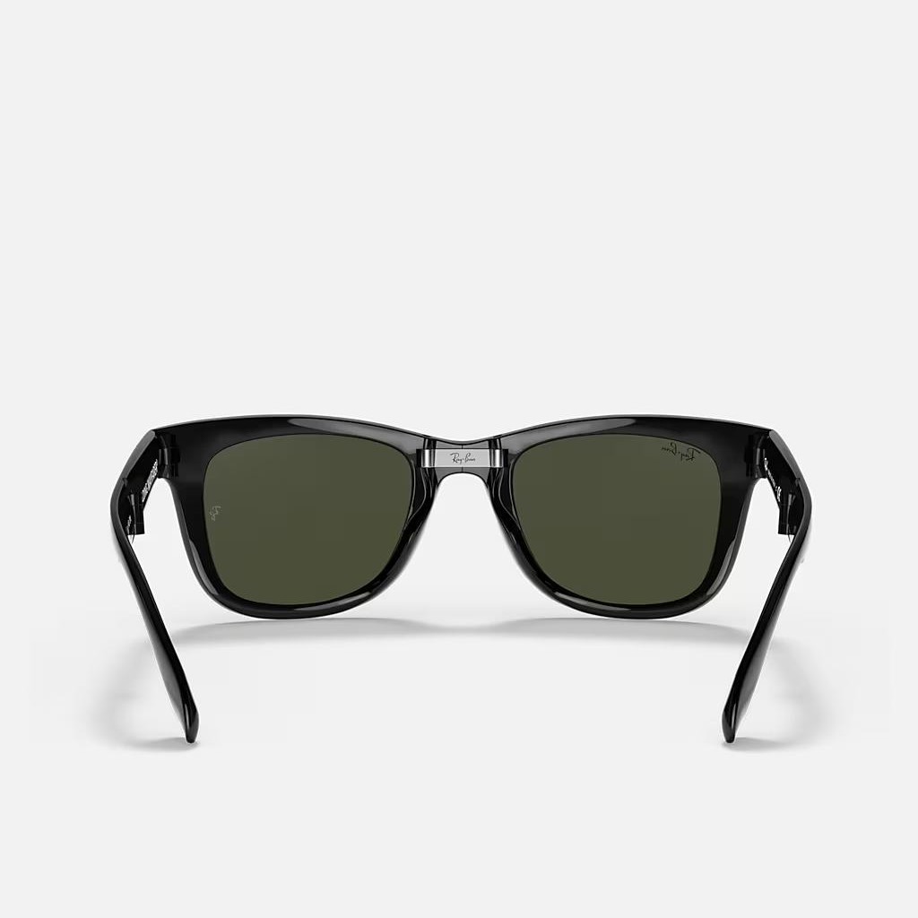 Kính Ray-Ban Wayfarer Folding Classic Đen Xanh Lá