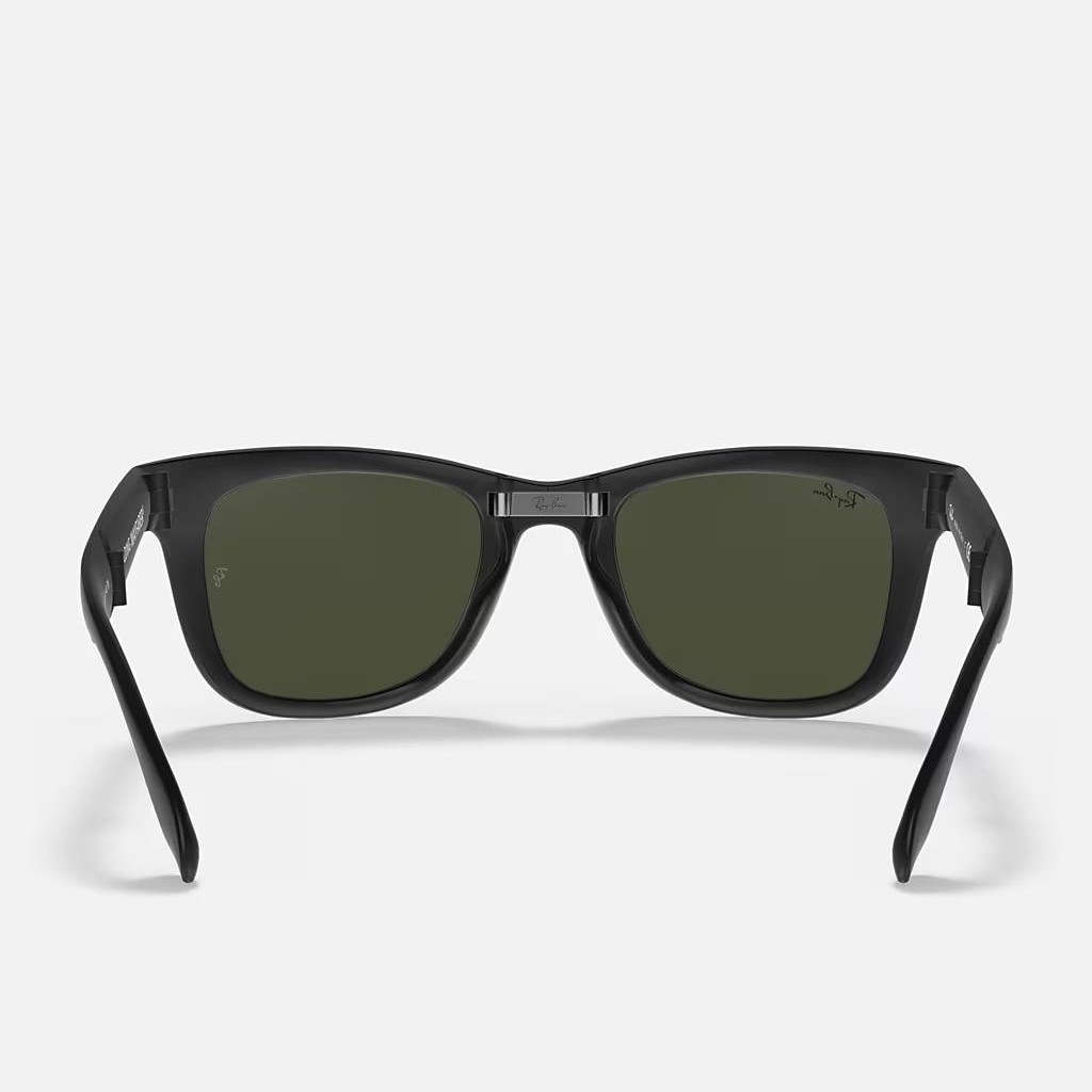 Kính Ray-Ban Wayfarer Folding Classic Đen Nhám Xanh Lá