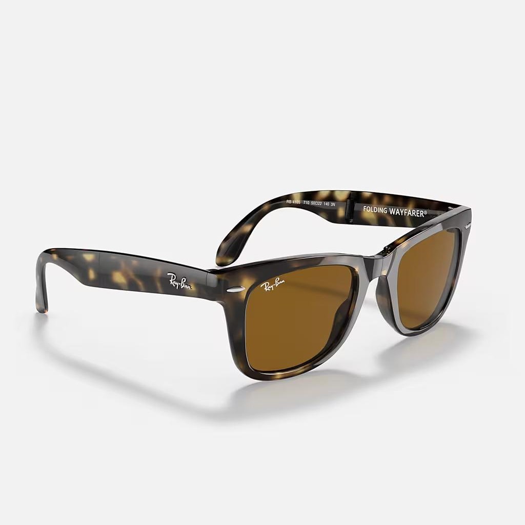 Kính Ray-Ban Wayfarer Folding Classic Nâu