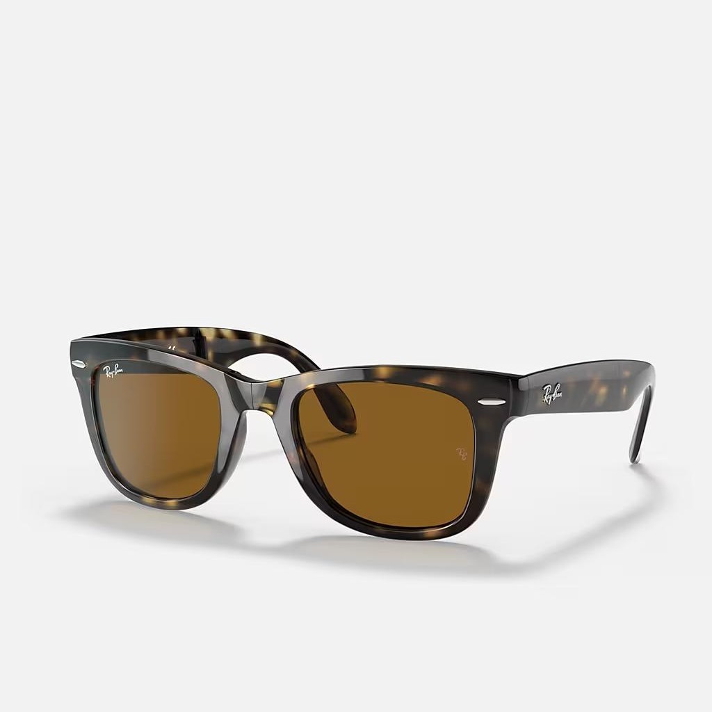 Kính Ray-Ban Wayfarer Folding Classic Nâu