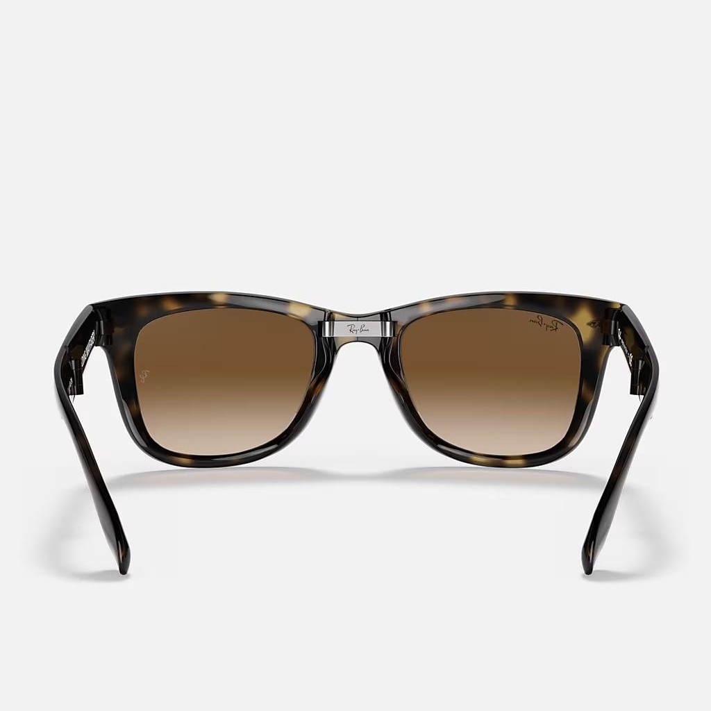 Kính Ray-Ban Wayfarer Folding Classic Nâu Sáng