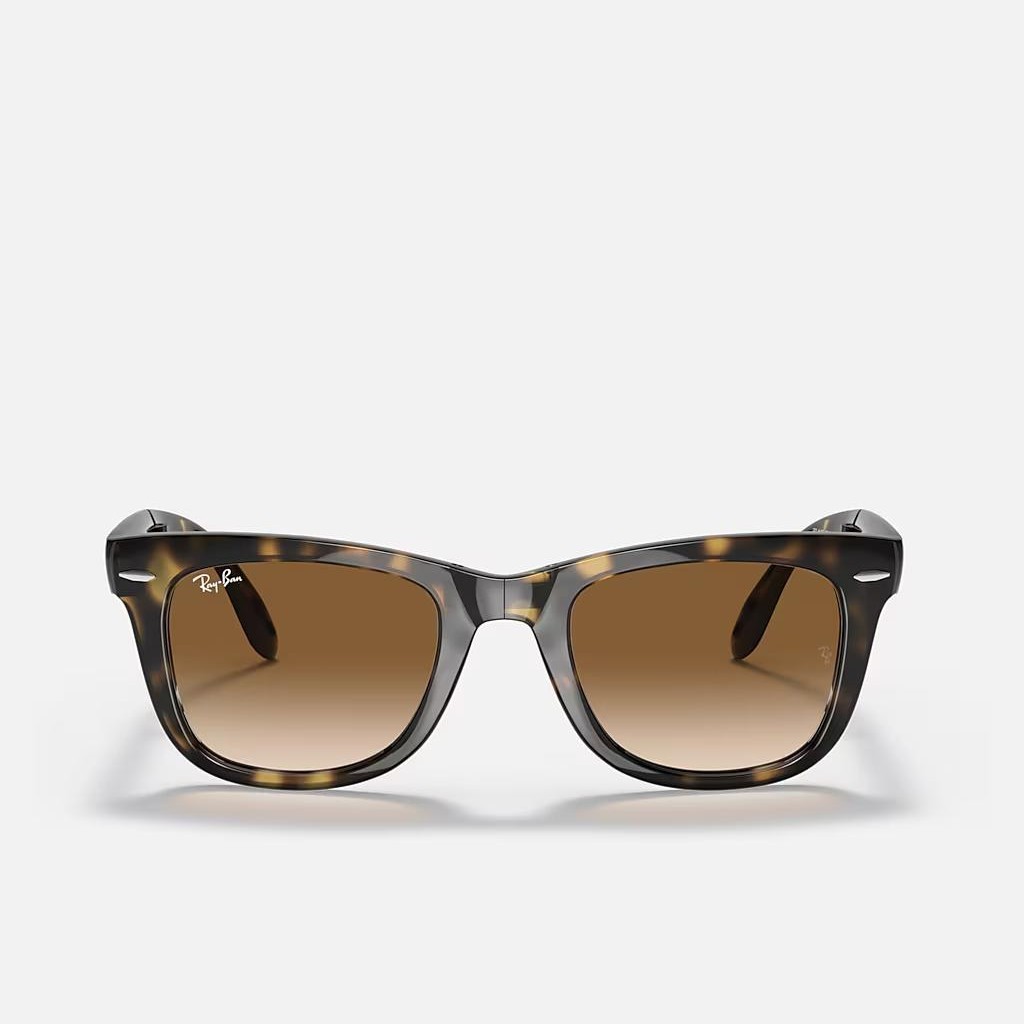 Kính Ray-Ban Wayfarer Folding Classic Nâu Sáng