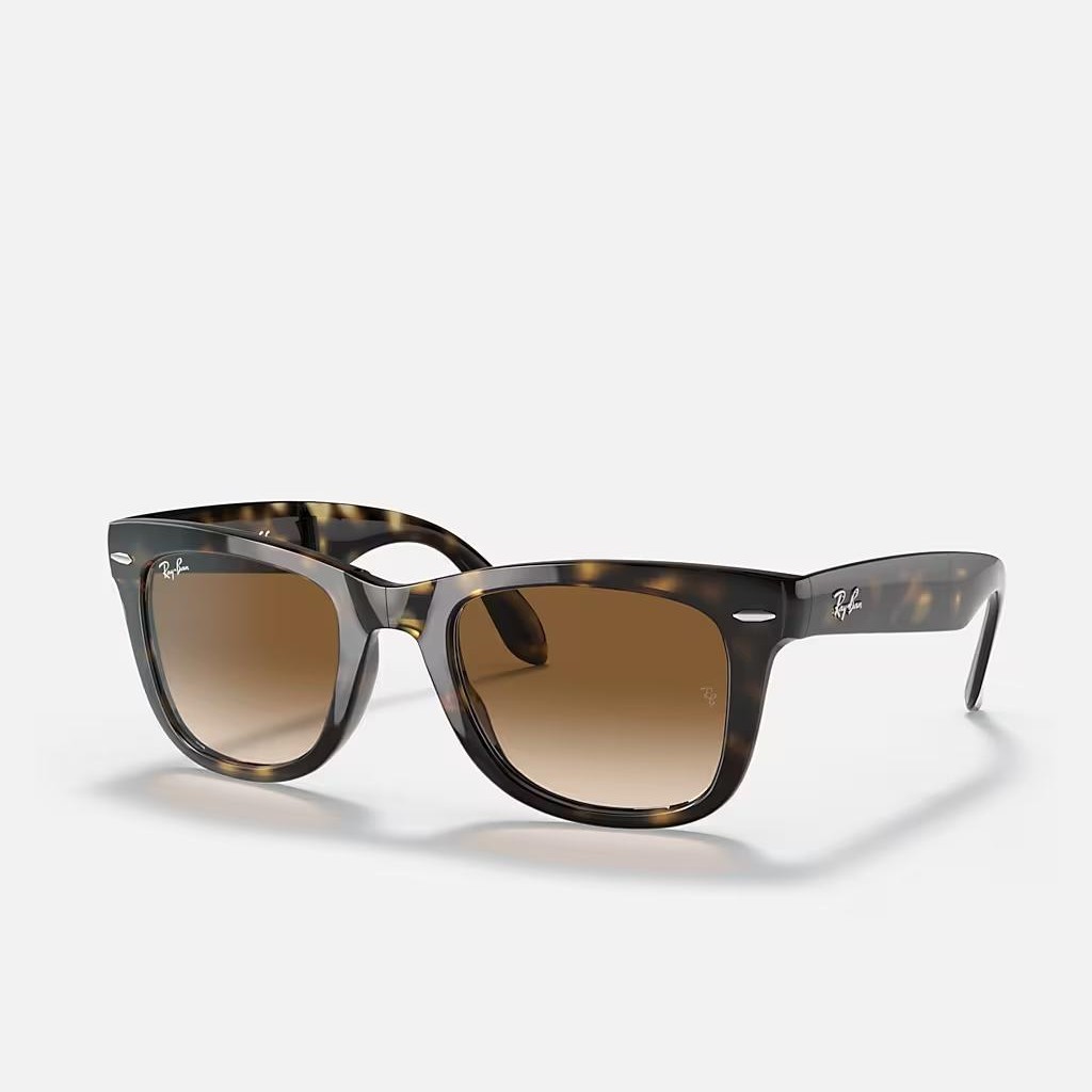 Kính Ray-Ban Wayfarer Folding Classic Nâu Sáng