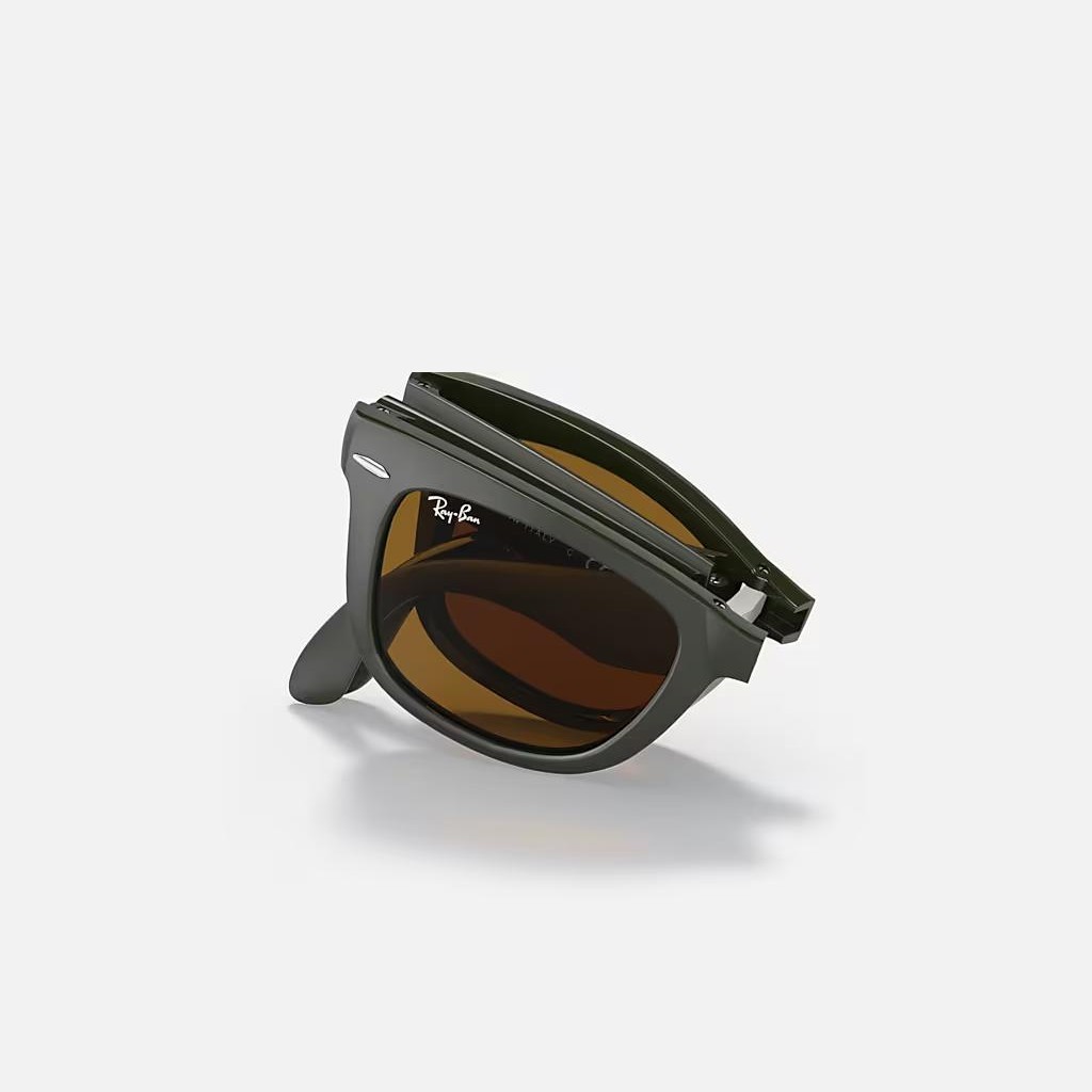 Kính Ray-Ban Wayfarer Folding Classic Xanh Rêu Nâu