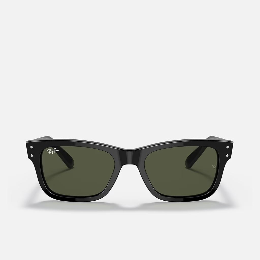 Kính Ray-Ban Burbank Đen Xanh Lá