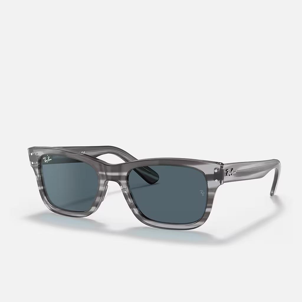 Kính Ray-Ban Burbank Xám Trong Xanh Dương