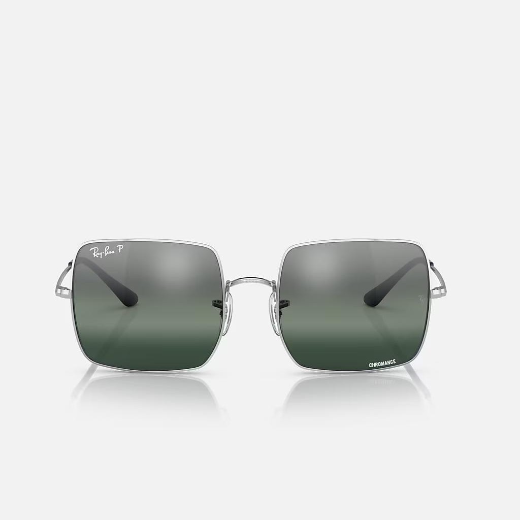 Kính Ray-Ban Square 1971 Chromance Bạc Xanh Dương