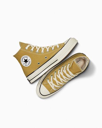 Giày Converse Chuck 70 Vintage Canvas Cổ Cao Nam Vàng