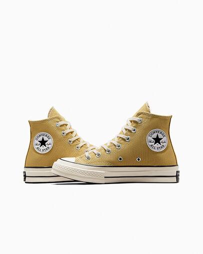 Giày Converse Chuck 70 Vintage Canvas Cổ Cao Nam Vàng