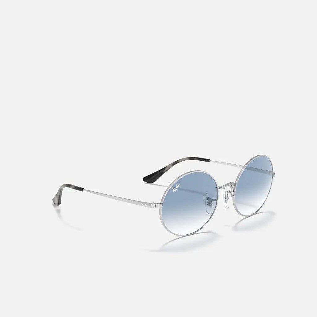 Kính Ray-Ban Oval 1970 Bạc Xanh Dương