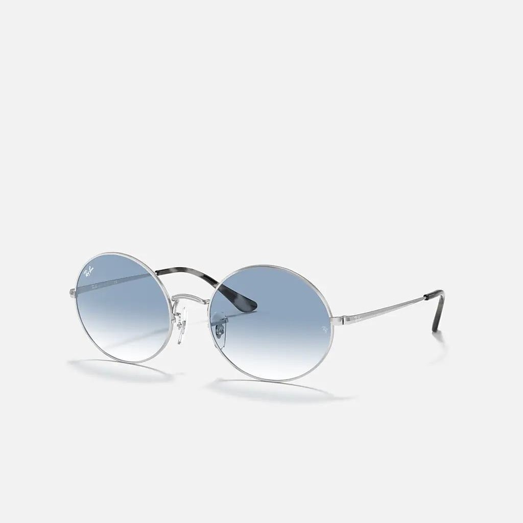 Kính Ray-Ban Oval 1970 Bạc Xanh Dương